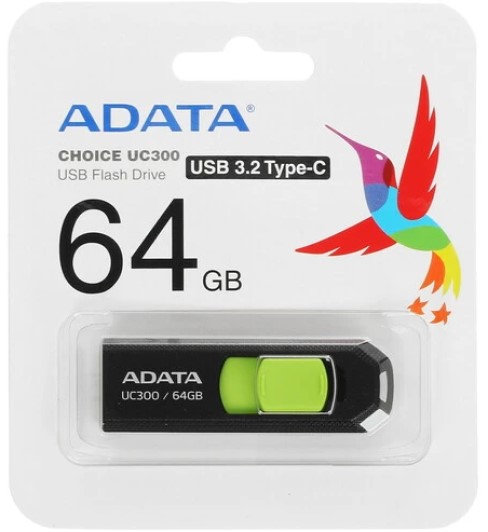 

Накопитель USB 3.2 64GB ADATA UC300 Type-C, UC300