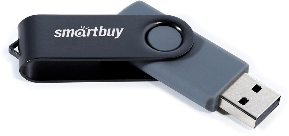

Накопитель USB 2.0 8GB SmartBuy SB008GB2TWK Twist чёрный, SB008GB2TWK