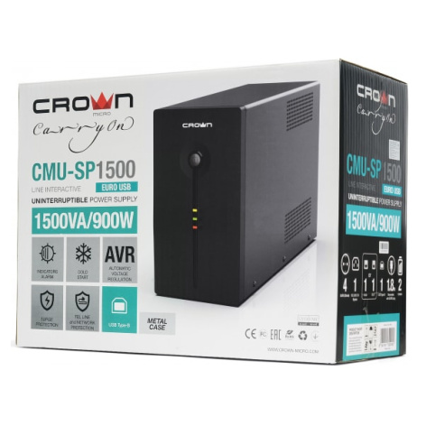 фото Источник бесперебойного питания  Crown CMU-SP1500EURO USB в Красноярске