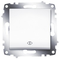 

Переключатель ABB 619-010200-214 Cosmo перекрестный одноклавишный, 10А, 250В, IP20 (сх. 7) (белый), 619-010200-214