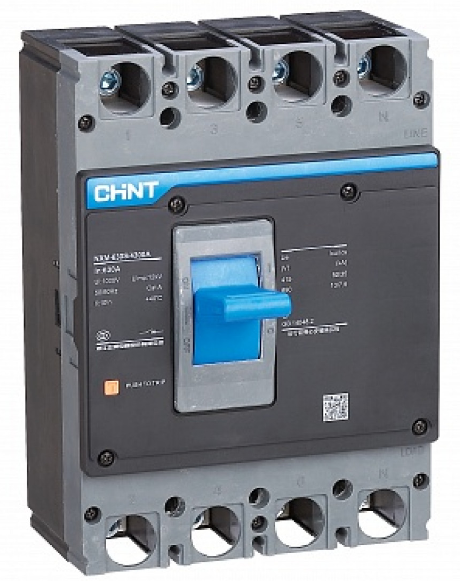 

Автоматический выключатель в литом корпусе CHINT 131378 3P, 1600А, 50кА, NXM-1600S регулир., 131378