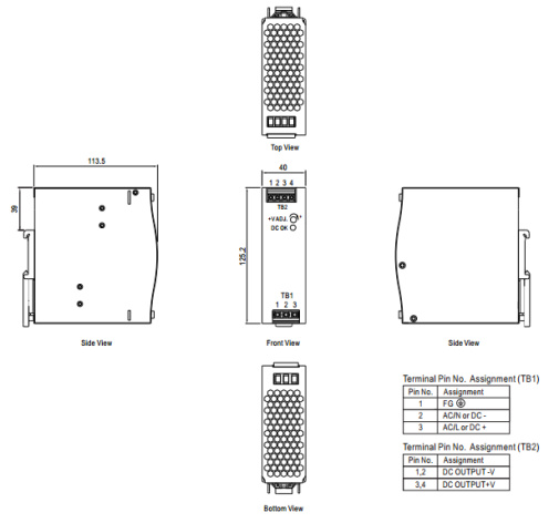 фото Преобразователь AC-DC сетевой Mean Well NDR-120-24 в Уфе