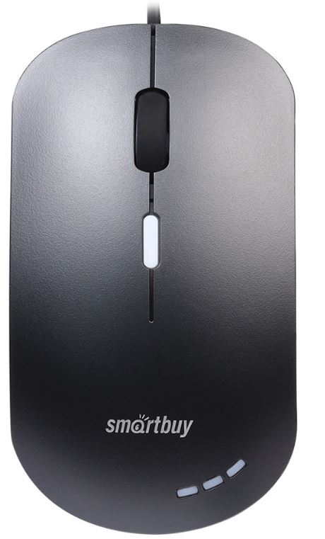

Мышь SmartBuy 288-K проводная, беззвучная с подсветкой, черный (1/40), 288-K