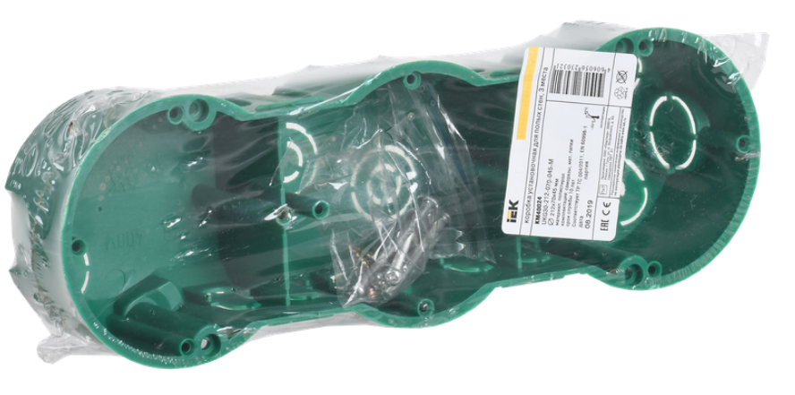 

Коробка установочная IEK UKG30-212-070-045-M КМ40024 3-ая пол. ст. 212х70х45мм мет. лап., UKG30-212-070-045-M
