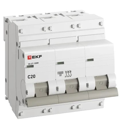 фото Автоматический выключатель  EKF mcb47100m-3-20C-pro в Перми