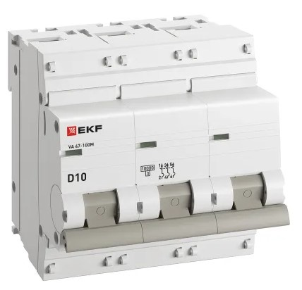 фото Автоматический выключатель  EKF mcb47100m-3-10D-pro в Перми