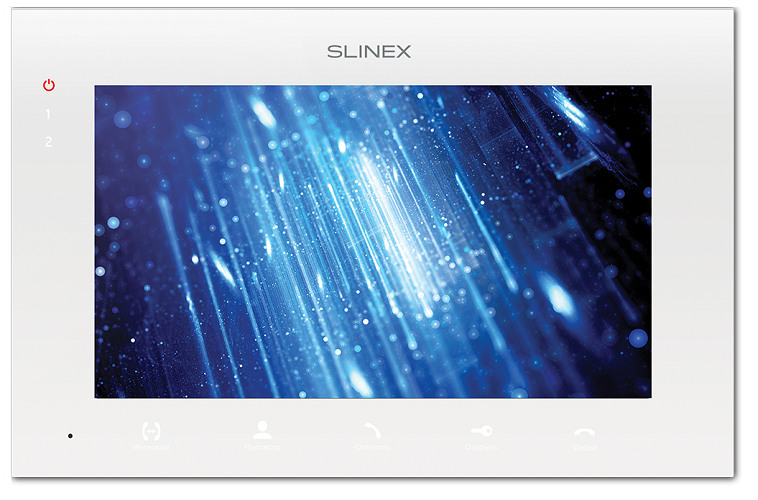 

Видеодомофон Slinex SQ-07MT White цветной, TFT LCD 7" 16:9 (800×480), подключение 2-х вызывных панелей и 2-х видеокамер, настенный, SQ-07MT White