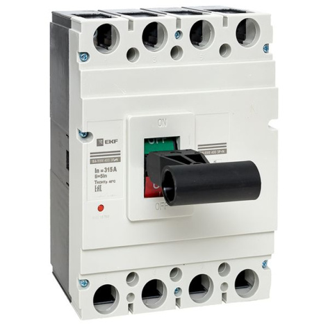 Изображение товара Автоматический выключатель EKF mccb99-4P5In400-315m