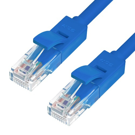фото Кабель патч-корд U/UTP 5e кат. 2м GCR GCR-50680 в Казани