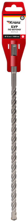 

Бур KRANZ KR-91-0087 по бетону 12x1000x940 мм SDS PLUS, KR-91-0087