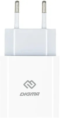 

Зарядное устройство сетевое Digma DGW2C0F010WH DGW2C, 3A PD, белое, DGW2C0F010WH