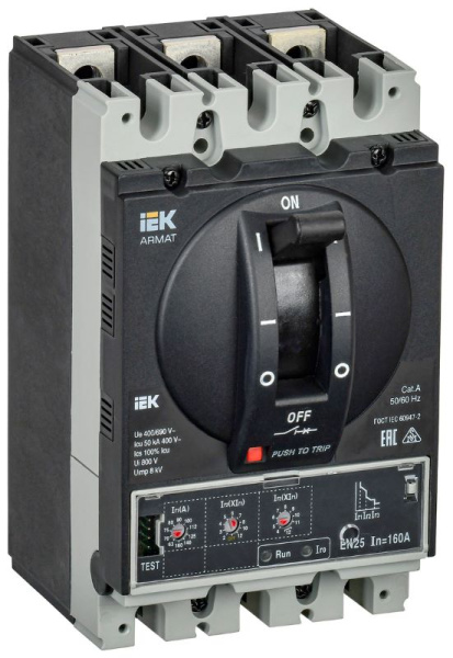 фото Автоматический выключатель в литом корпусе IEK AR-MCCB-3D-050-0160A-ELSC в Ростове-на-Дону