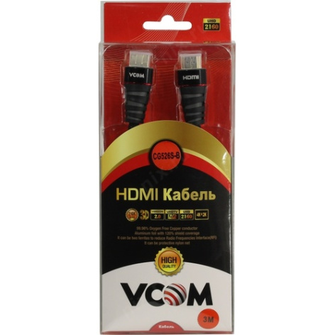 фото Кабель интерфейсный HDMI-HDMI VCOM CG526S-B-3M в Волгограде