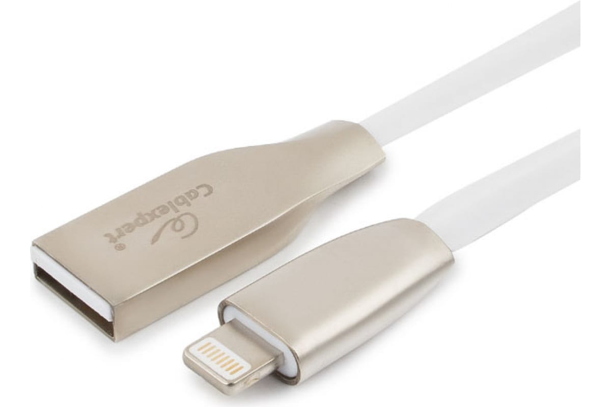 

Кабель интерфейсный Cablexpert CC-G-APUSB01W-3M для Apple AM/Lightning, белый, блистер, CC-G-APUSB01W-3M