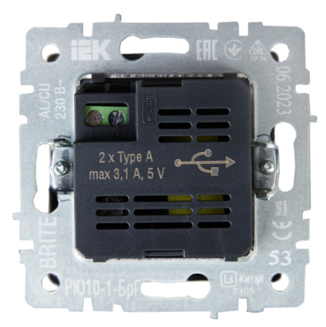 фото Розетка USB  IEK BR-U21-D31-K53 в Уфе