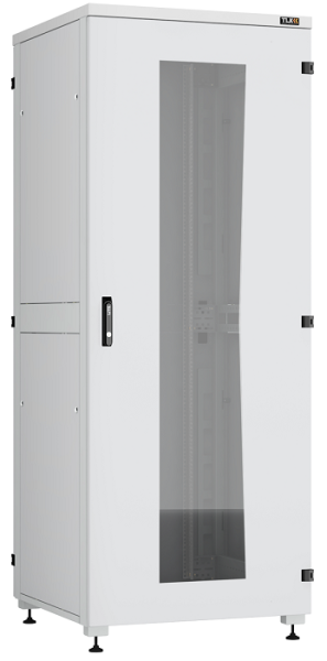 Изображение товара Напольный телекоммуникационный шкаф TLK 42U серый с стеклянной дверью