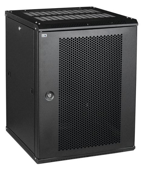 Изображение товара Настенный шкаф ITK LWR5-15U66-PF 19 дюймов, черный, 15U, LINEA W