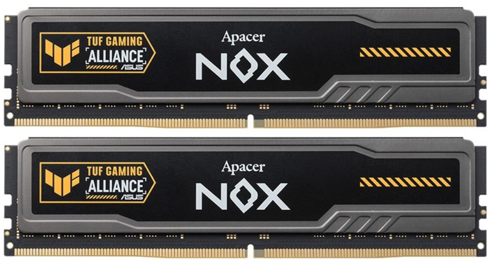 

Модуль памяти DDR5 64GB (2*32GB) Apacer NOX TUF AH5U64G60C622UTAA-2 PC5-48000 6000MHz CL38, NOX TUF