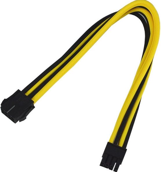 

Удлинитель Nanoxia NX8PE3ESG 8-pin PCI-E, 30см, индивидуальная оплетка, черный/желтый, NX8PE3ESG