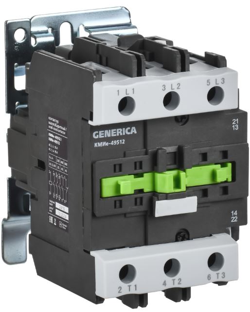 

Контактор IEK KKME41-095-110-11 КМИе-49512 95А 110В/АС3 1NO;1NC GENERICA, KKME41-095-110-11