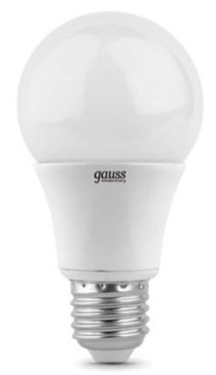 

Лампа светодиодная Gauss 23220 LED Elementary A60 10W E27 4100K 1/10/50, 23220
