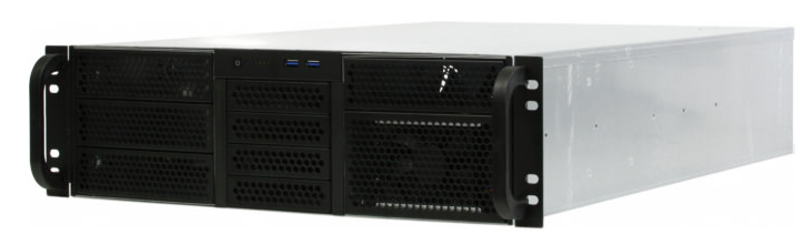 

Корпус серверный 3U Procase RE306-D4H7-FC8-55 4x5.25+7HDD,черный,без блока питания(2U,2U-redundant),глубина 550мм,MB CEB 12"x10.5",8slot,панель вентил, RE306-D4H7-FC8-55