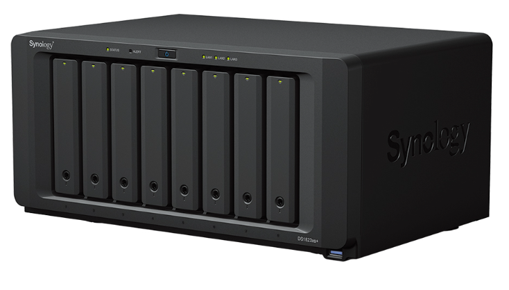 

Сетевой накопитель Synology DS1823XS+ 8x3.5/2.5" HDD/SSD SATA (2xNVMe), RAID JBOD/0/1/5/6/10, 2xRJ-45 1GbE LAN, 1xRJ-45 10GbE, 3xUSB3.2Gen1, 2xeSATA,, DS1823XS+