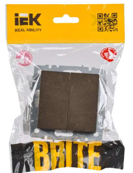 фото Переключатель двухклавишный  IEK BR-V22-0-10-K45 в Самаре