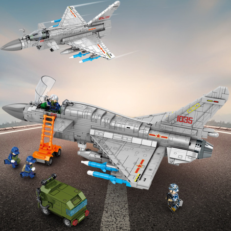 фото Конструктор  Sembo Block Самолет- истребитель J-10B