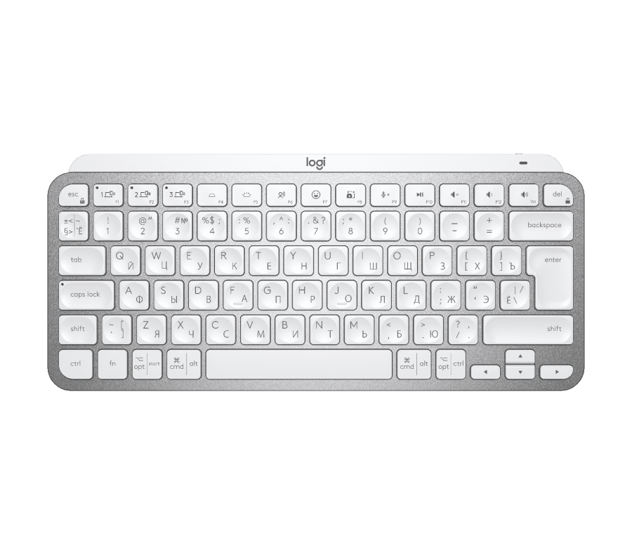 

Клавиатура Wireless Logitech MX Keys Mini 920-010502 с подсветкой, pale grey, MX Keys Mini
