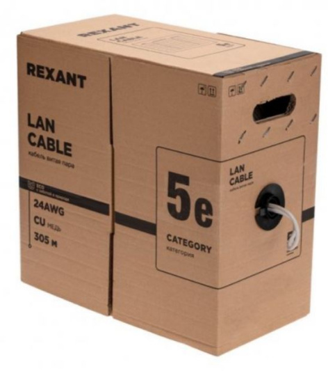 фото Кабель витая пара U/UTP 5e кат. 4 пары Rexant 01-0045-R в Самаре