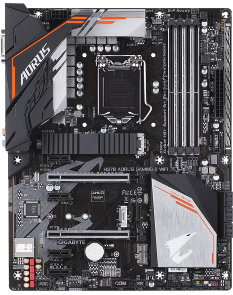 фото Материнская плата ATX GIGABYTE H370 AORUS GAMING 3 WIFI