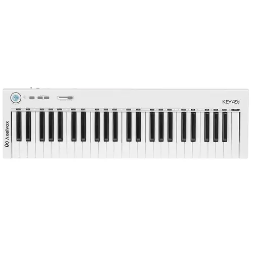 

Клавиатура MIDI Axelvox KEY49j AX-1973W 4-октавная (49 клавиш) динамическая USB, 3 кнопки, джойстик (Pitch Bend и Modulation), 1 программируемый фейде, KEY49j