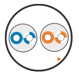фото Кабель витая пара U/UTP 5e кат. 2 пары Hyperline UUTP2-C5-S24-IN-PVC-GY-500 в Санкт-Петербургe