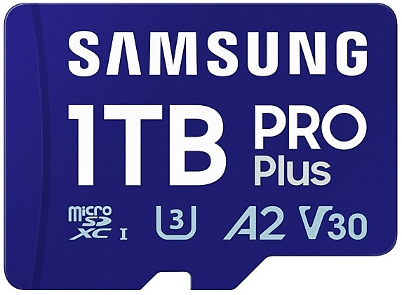 

Карта памяти MicroSDXC 1024GB Samsung MB-MD1T0SA/EU PRO Plus Class 10, A2, V30, UHS-I (U3), 130/180MB/s, MB-MD1T0SA/EU