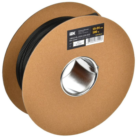 Изображение товара Кабельная оплетка IEK UBS10-PL-1524-100-K02 для защиты кабелей 100 м