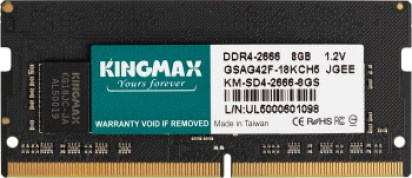 фото Модуль памяти SODIMM DDR4 8GB Kingmax KM-SD4-2666-8GS (УЦЕНЕННЫЙ) в Казани