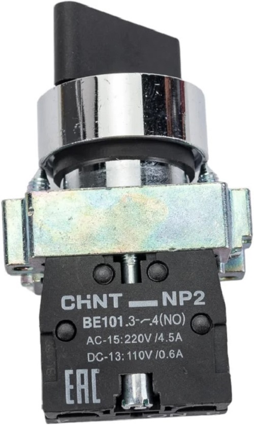 

Переключатель на 3 положения с фиксацией CHINT 574855 NP2-BG33, 2НО IP40, 574855