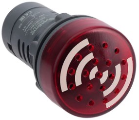 

Зуммер Systeme Electric SB7KS2M4C с подсветкой красный 220В AC непрерывный звук, SB7KS2M4C
