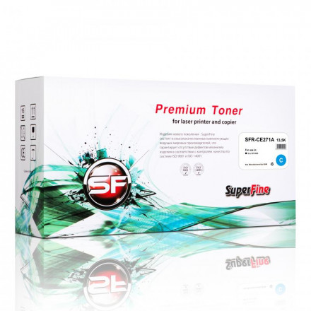 

Картридж SuperFine SFR-CE271A Картридж HP CE271A CLJ CP 5525 13.5K cyan Premium SuperFine, SFR-CE271A