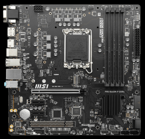 фото Материнская плата mATX MSI PRO B660M-P DDR4