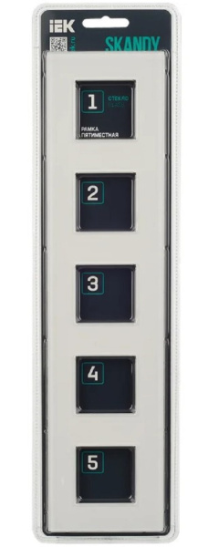 фото Рамка пятерная  IEK SK-M52-G-K01 в Уфе