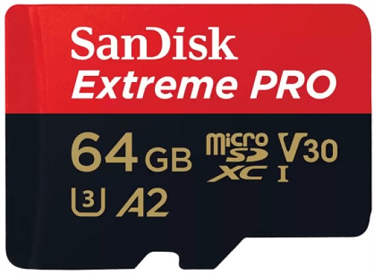 

Карта памяти 64GB SanDisk Extreme PRO SDSQXCU-064G-GN6MA for 4K Video on Smartphones, Action Cams & Drones 200MB/s Read, 90MB/s Write, Lifetime Warran, Extreme PRO
