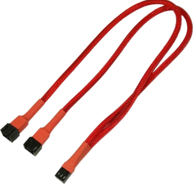 

Разветвитель Nanoxia NX3PY30R 3-pin в 2 х 3-pin, 30см, красный, NX3PY30R