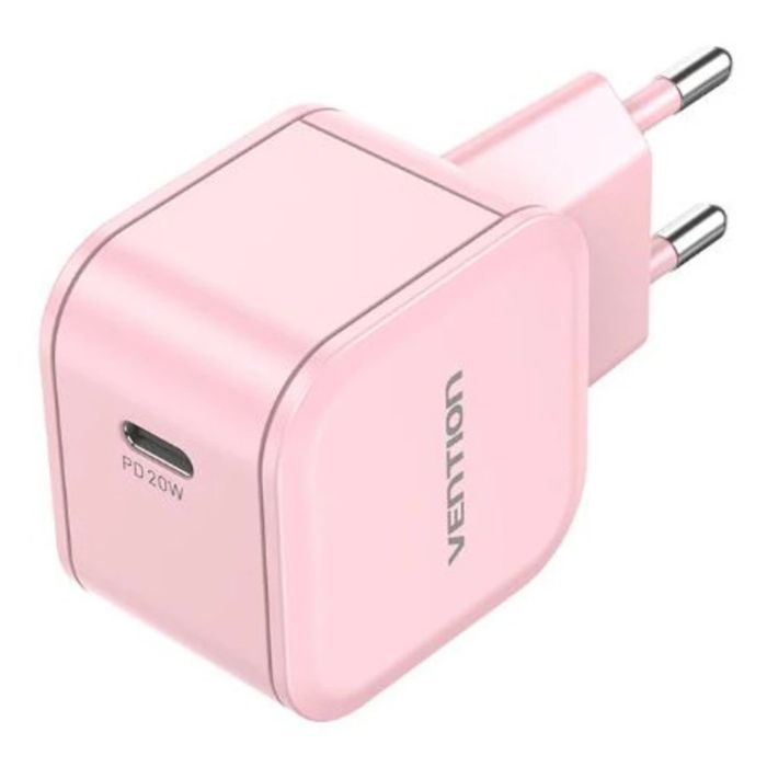 

Зарядное устройство сетевое Vention FEJP0-EU на 1 порт USB С 20W Розовый, FEJP0-EU