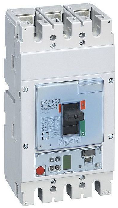 

Автоматический выключатель в литом корпусе Legrand 422060 DPX³ 630 - эл. расцепитель S2, 36 кА, 400 В~, 3П, 630 А, 422060