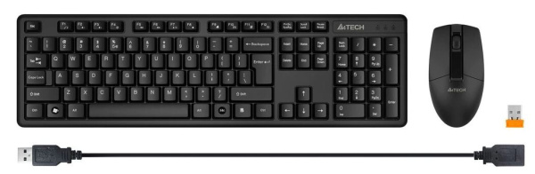 фото Клавиатура и мышь wireless A4Tech 3330N (УЦЕНЕННЫЙ) в Челябинске
