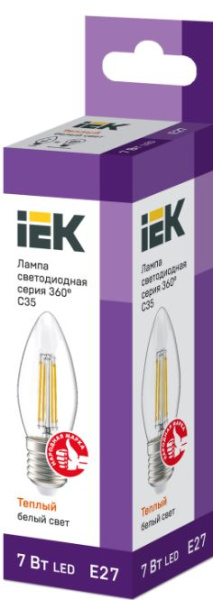 фото Лампа светодиодная IEK LLF-C35-7-230-30-E27-CL в Нижнем Новгороде