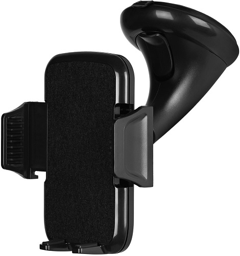 

Держатель автомобильный TFN Dual Grip TFN-HL-UNIWIND1 присоска на стекло/приборную панель, чёрный, Dual Grip