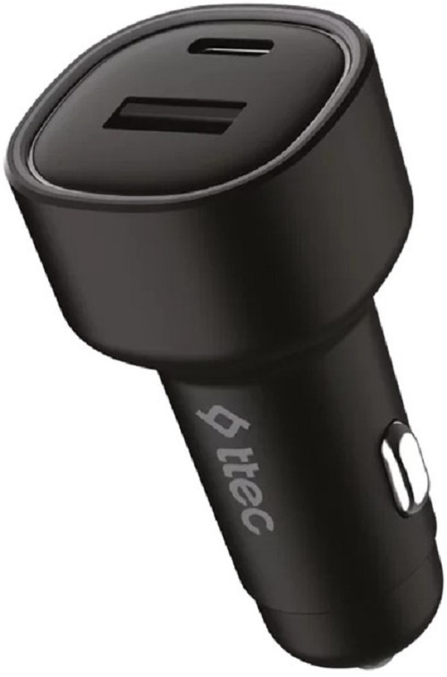 

Зарядное устройство автомобильное TTEC 2CKP02S Duo, PD 48W, USB-C + USB-A, цвет: черный, 2CKP02S